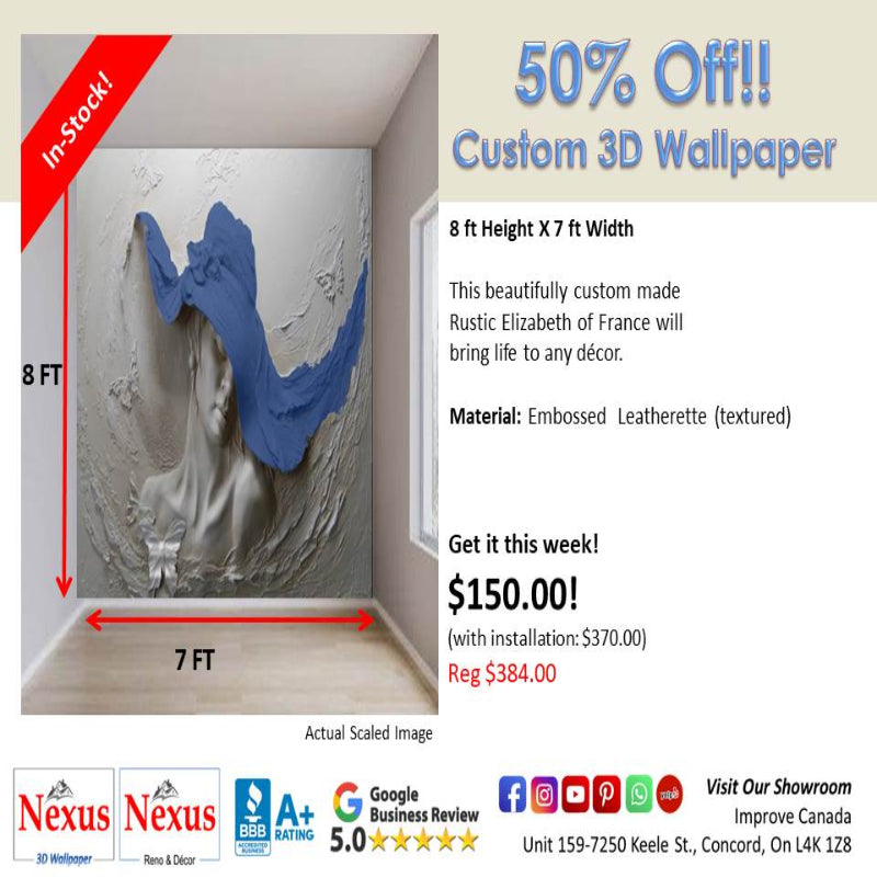 In-Stock Custom 3D Wallpaper Elizabeth of France SKU#WAL0381
